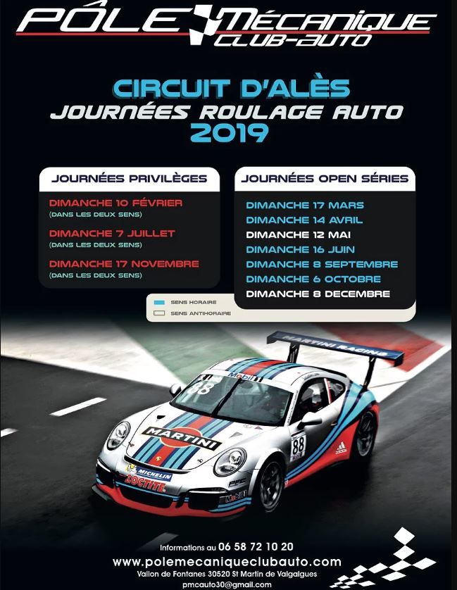 Calendrier Club Auto 2019